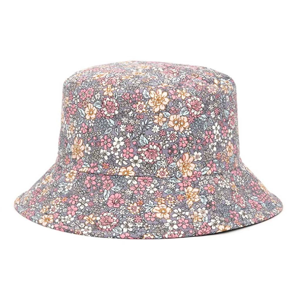Spring and Summer Small Floral Bucket Hat