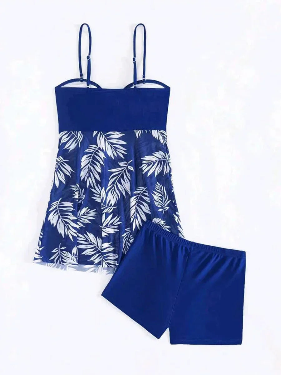 2024 Summer Short Dress Split Swimsuit