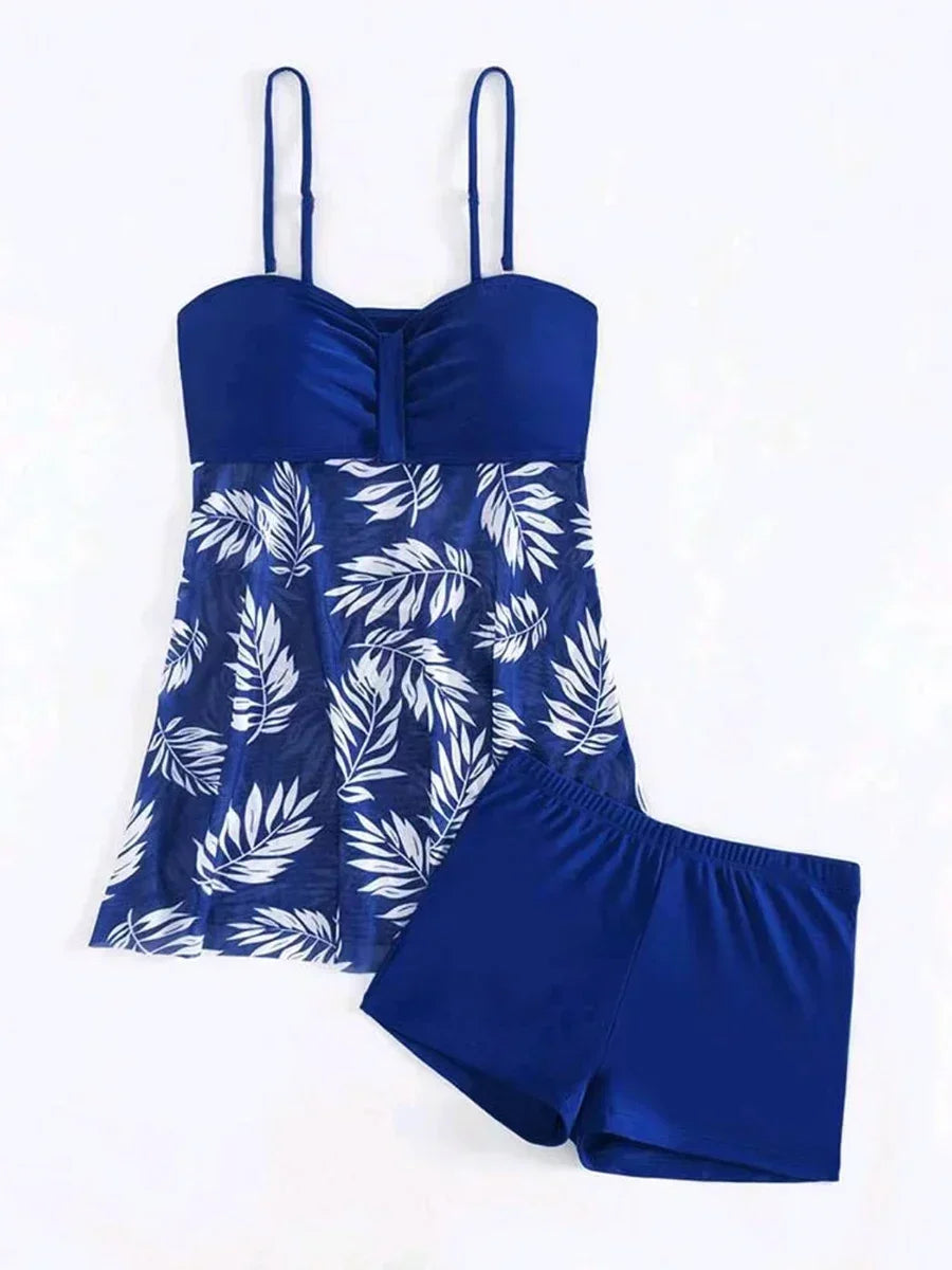 2024 Summer Short Dress Split Swimsuit